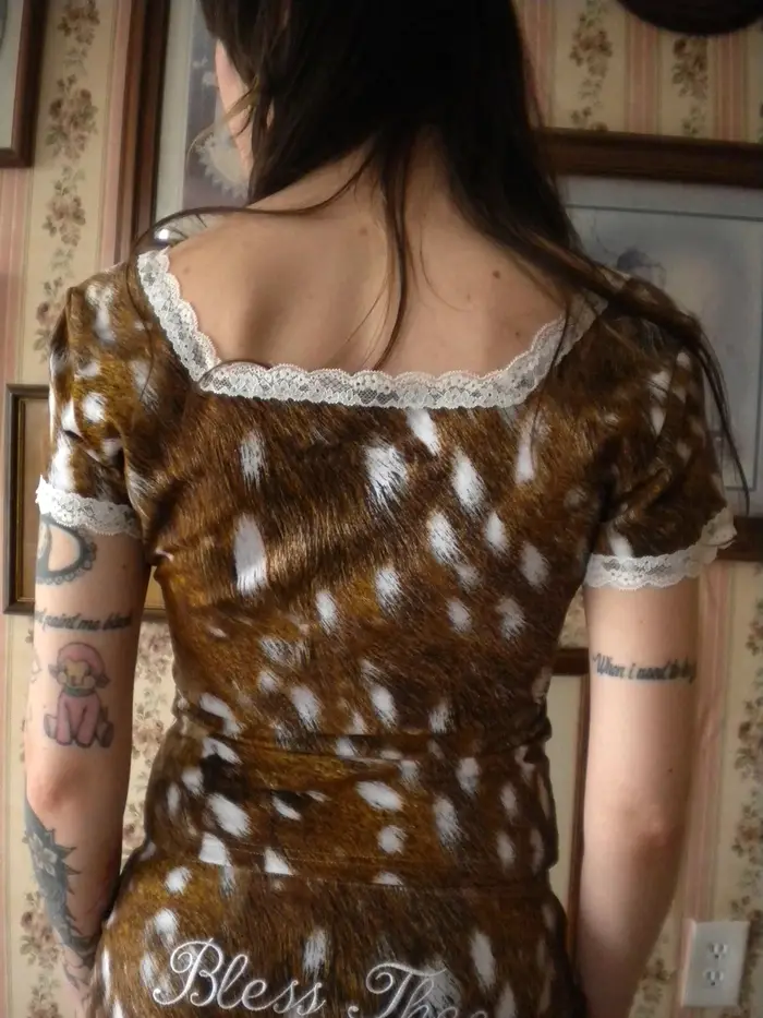 Emo Girl Vintage femmes culture hauts Chic esthétique Harajuku mignon nœud Streetwear mode nouveau Cool Mini cerf modèle