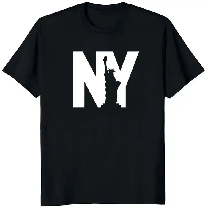 T-shirts imprimés graphiques NY pour hommes – Vêtements d'été décontractés