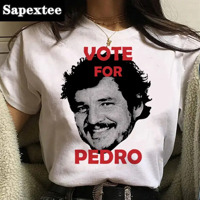 Pedro Pascal t-shirts femmes Y2K haut femme harajuku années 2000 vêtements