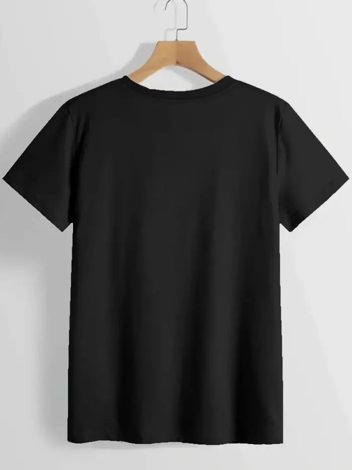 T-shirt blanc pour femmes avec imprimé graphique de points de cœur noir