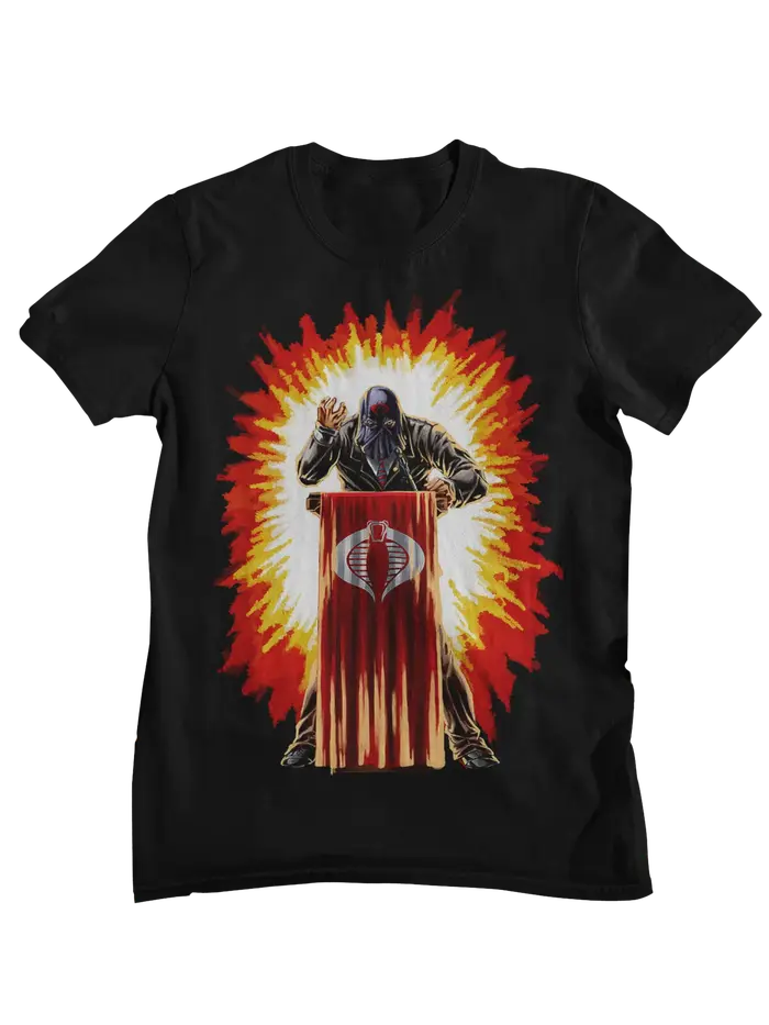 T-shirt imprimé avec personnage de dessin animé rétro G. I. Joe A Real American Hero, haut de ville 