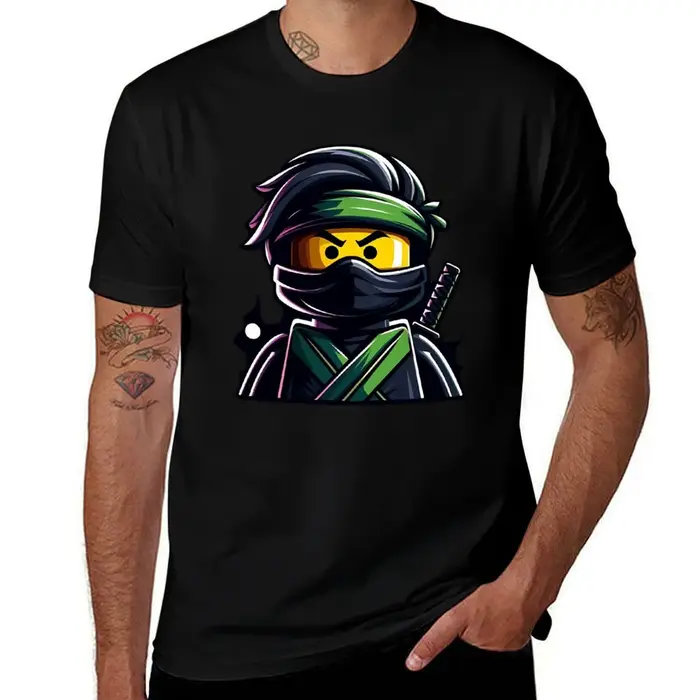 ninjago T-Shirt fashion shirts cute tops anime figures blacks men clothes