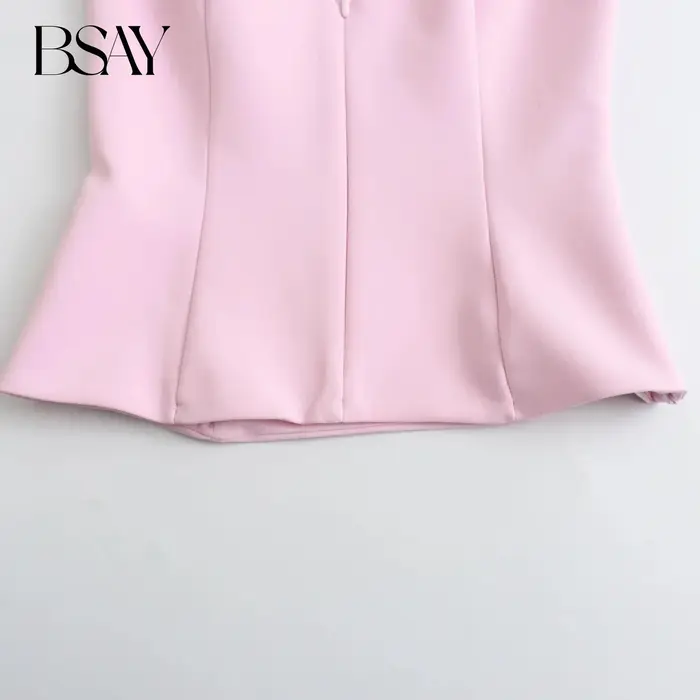 BSAY femmes mode été nouvelle chemise sans manches Style haut à licou Blouse vêtements de rue gilet réservoir Chic dames culture hauts Mujer