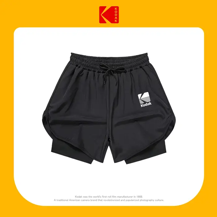 T-shirt graphique avec logo Kodak pour hommes et femmes, unisexe, surdimensionné, style streetwear v
