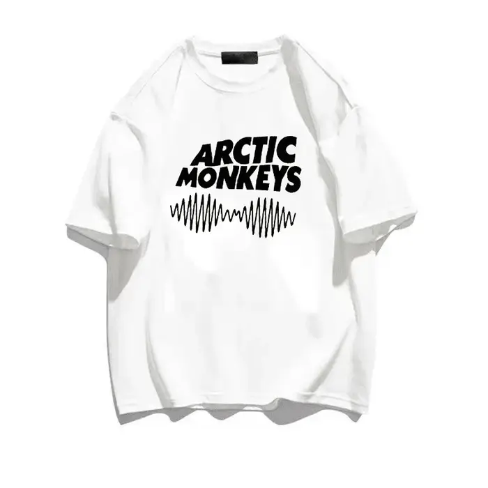 Arctic Monkeys Vêtements Femmes T-shirt Mâle Manga Décontracté 2022 Y2k Blanc
