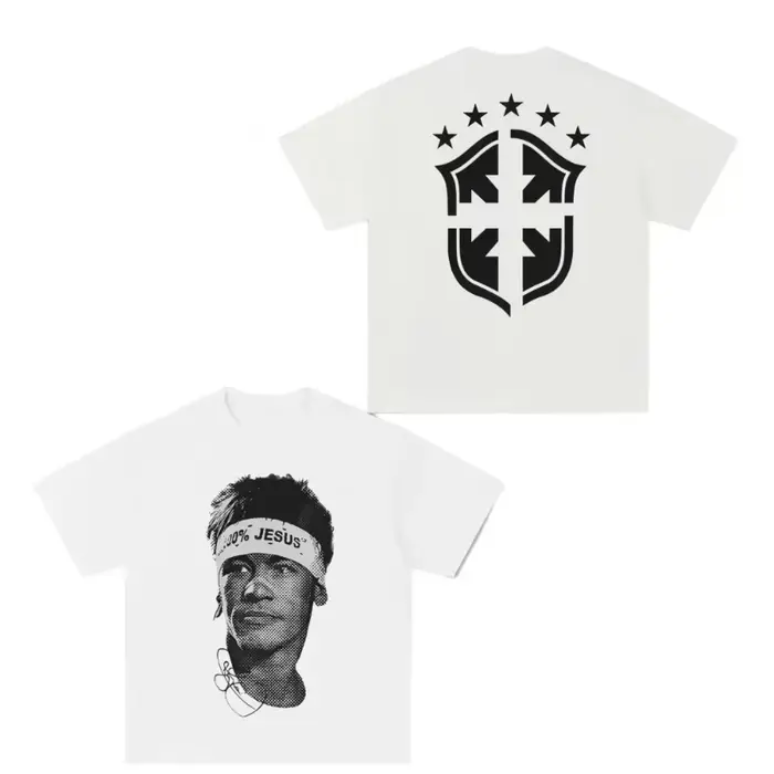 T-shirts imprimés avec les portraits des superstars du football Cristiano Ronaldo