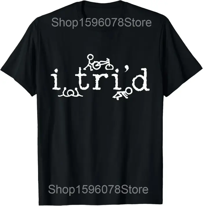Triathlon natation vélo course T-shirt à manches courtes hauts hommes mode nouveau décontracté imprimé