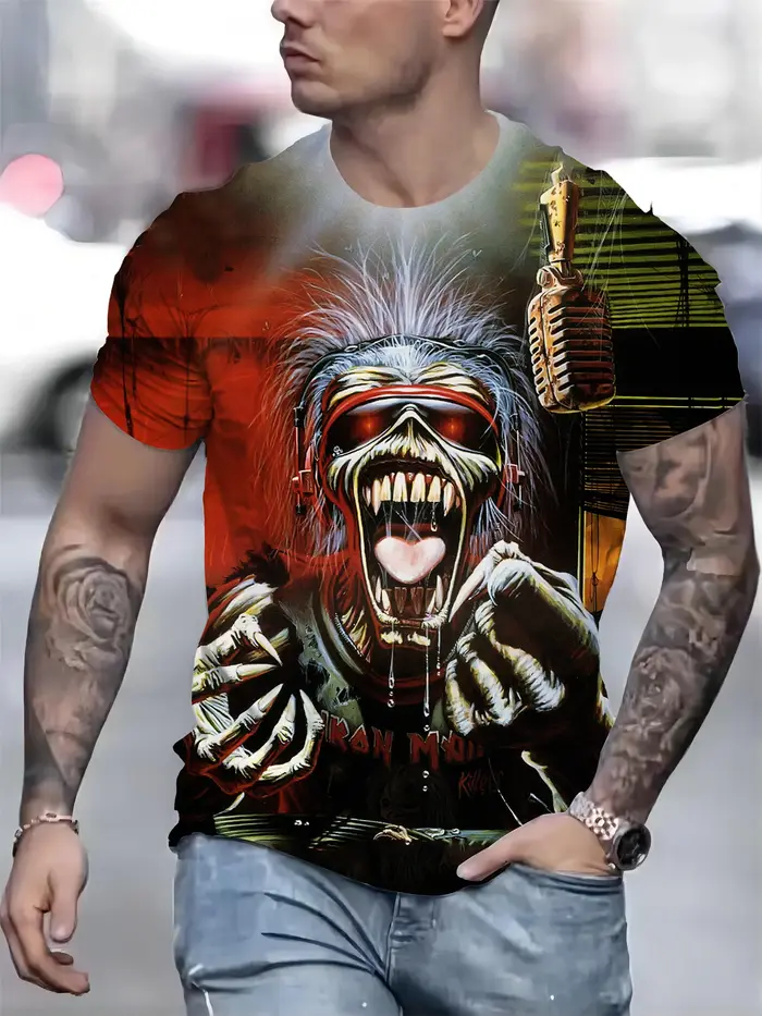 Bold Monster Graphic Tee pour Homme, T-Shirt à Manches Courtes, Confortable, Ready for Summer, Desig