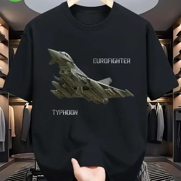 T-shirt Eurofighter Typhoon Jet Fighter pour hommes