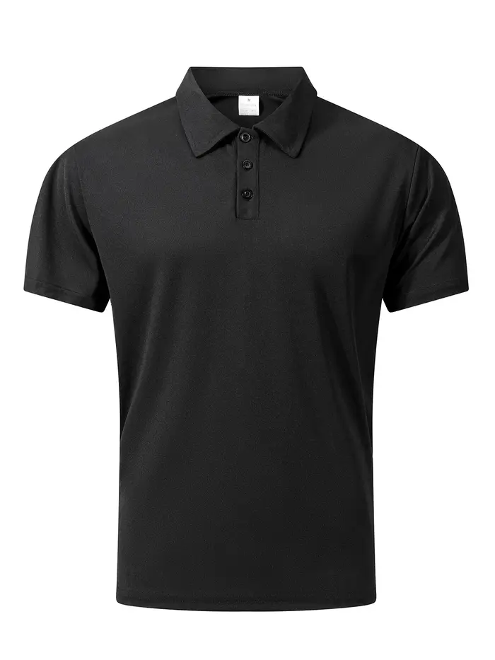 Polo classique pour homme en tissu chiné