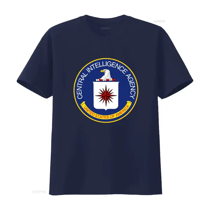 T-shirt en coton avec sceau officiel de l'agence des renseignements centraux américaine