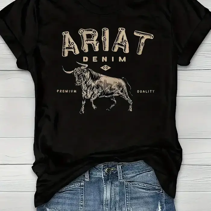 Vache imprimé col rond T-Shirt décontracté à manches courtes T-Shirt été femmes vêtements graphique dessin animé T-Shirt Style coréen haut femme