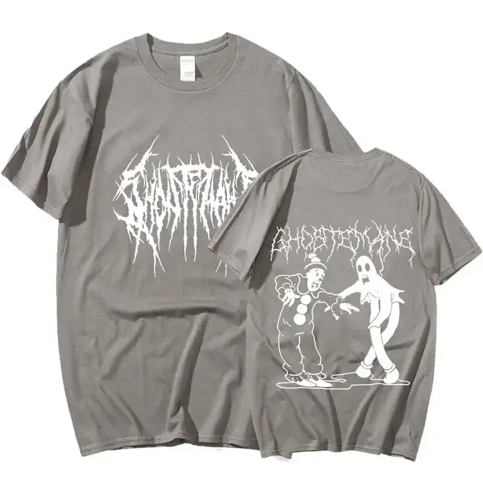 Hommes femmes imprimer T-shirt mode Hip Hop métal gothique Rock T-shirt ample Streetwear été ample S
