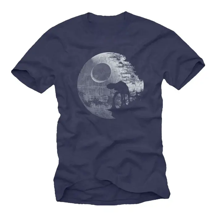Vintage Star T-Shirt noir à l'ombre imprimé