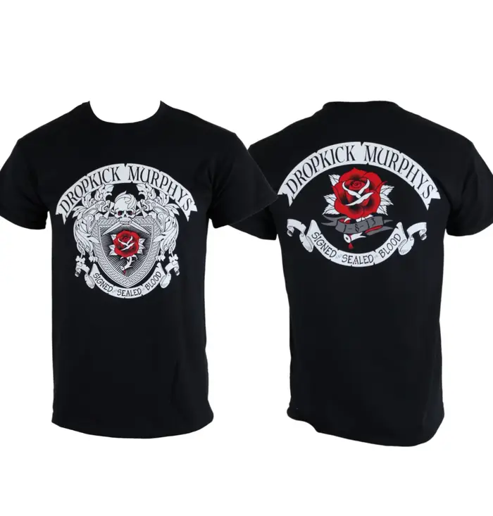 Dropkick Murphys T-shirt imprimé avec motif signé et scellé, 100% coton, unisexe, été, nouveau t-shi