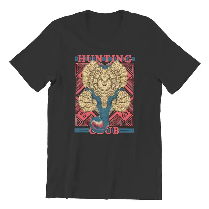 T-Shirt unisexe Monster Hunter World Hunting Club Gammoth pour homme