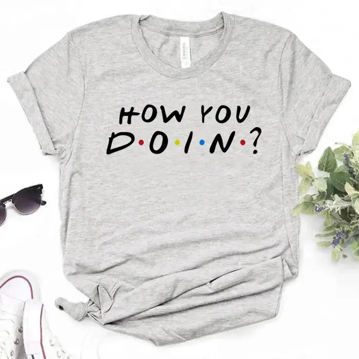 T-shirts fille Designer Streetwear vêtements japonais amis Chandler