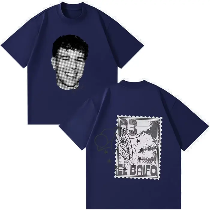 Soldes d'été : T-shirt graphique QUEVEDO EL BAIFO Album 2026 Tour pour Hommes et Femmes, style Hip-h