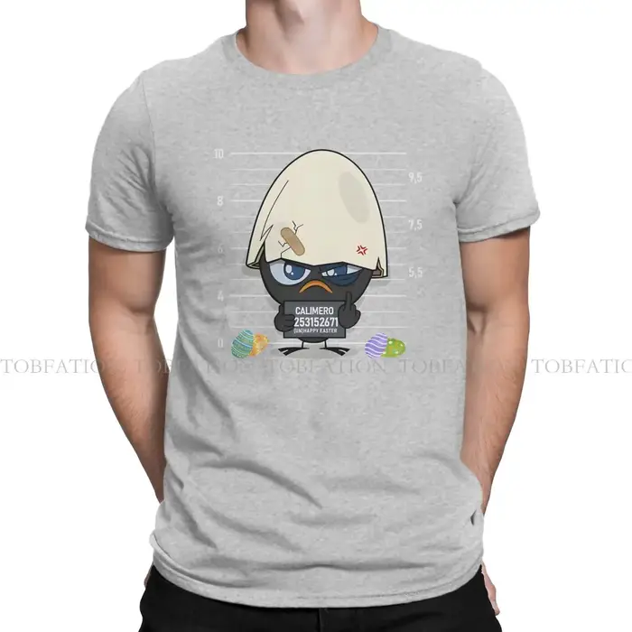 T-shirt homme criminel Calimero dessin animé Animation col rond manches courtes 100% coton