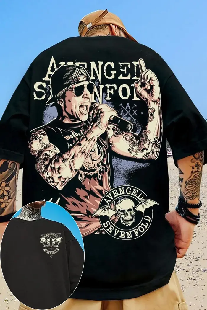 T-shirt graphique Avenged Sevenfold A7X Rock Band 2026 pour hommes et femmes