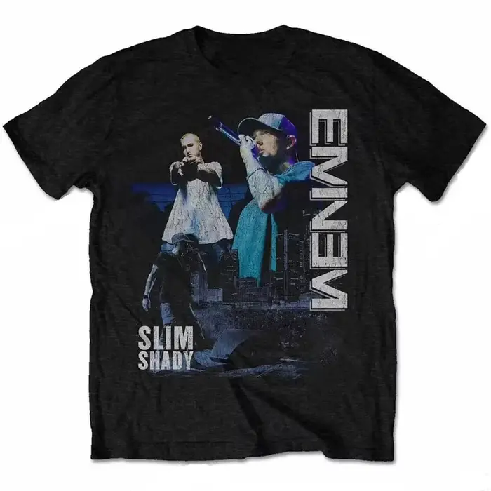 Célèbre rappeur Eminem t-shirt mode T-shirts TKids Hip Hop hauts T-shirts femmes t-shirt Rock Camise