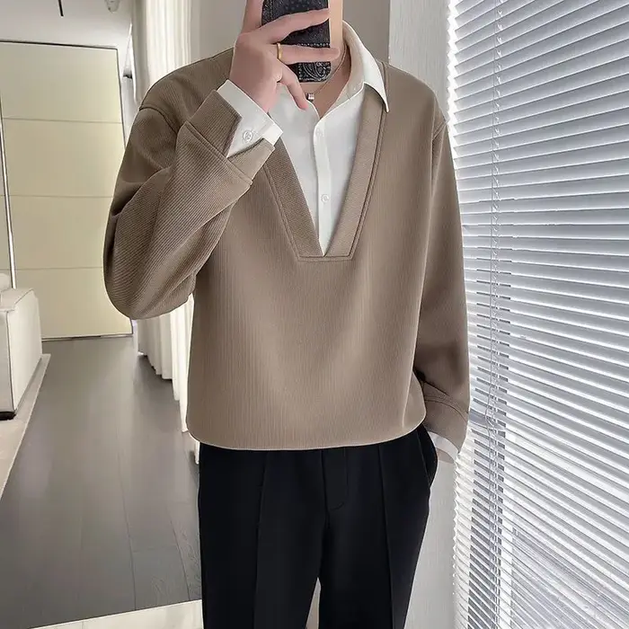Pull à col roulé pour homme