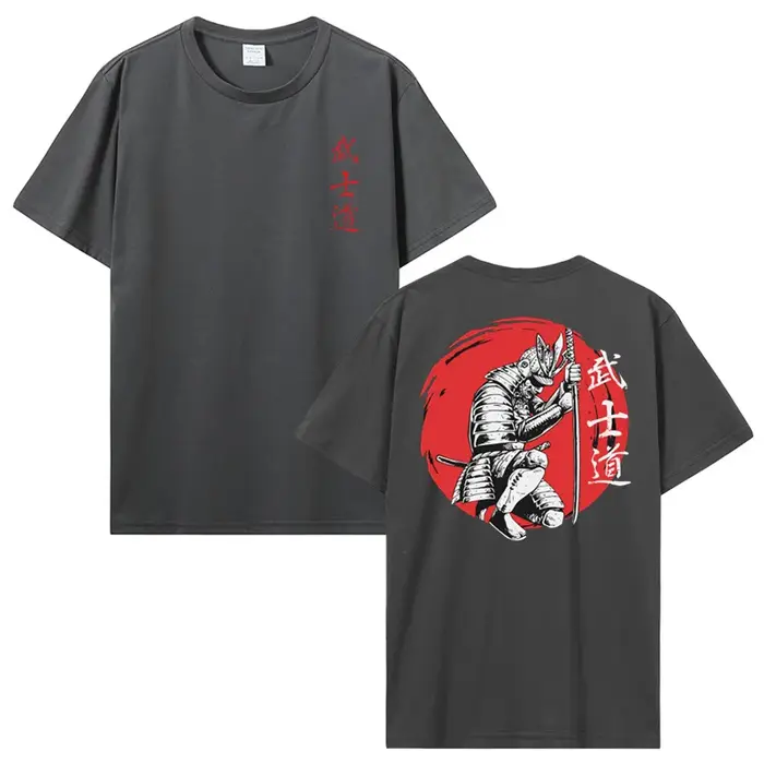 T-shirt en coton imprimé au dos pour hommes