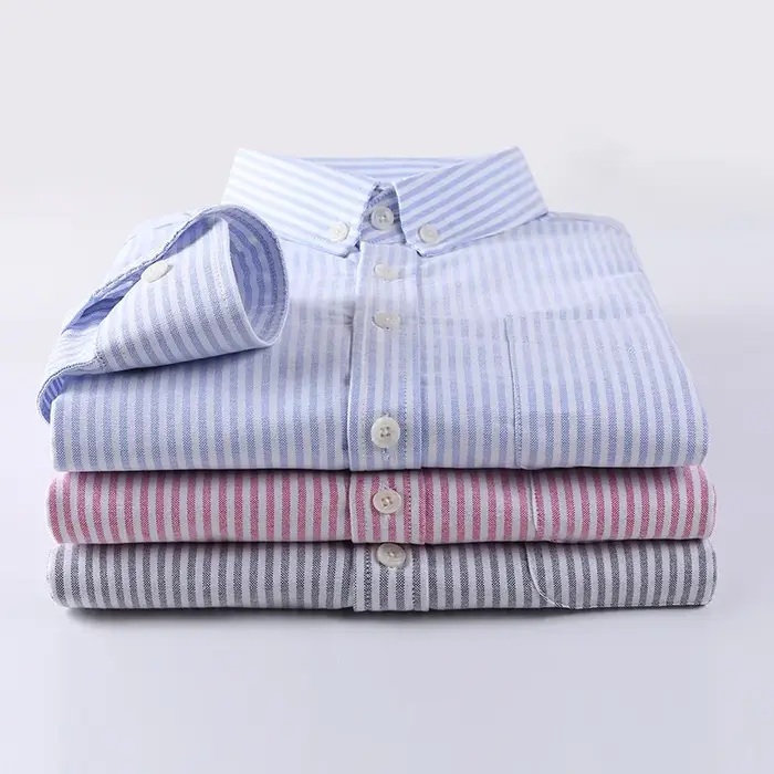 Chemise en coton Oxford pour hommes