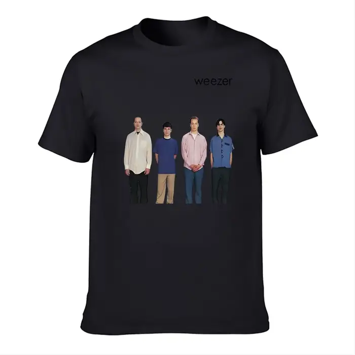 Weezer 1994 album bande impression T-shirt hommes été hip-hop rue décontracté ample