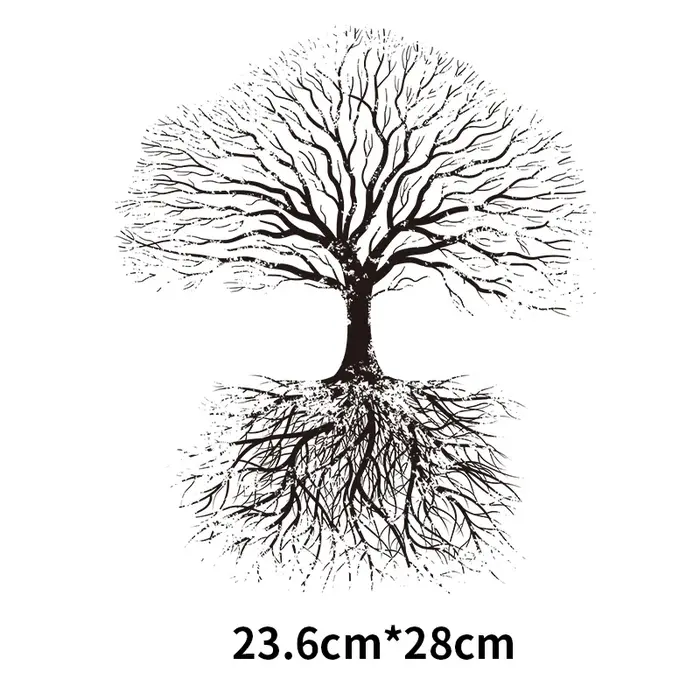 T-shirt à capuche imprimé arbre de vie pour hommes, transfert de chaleur DTF, vêtements à la mode, f