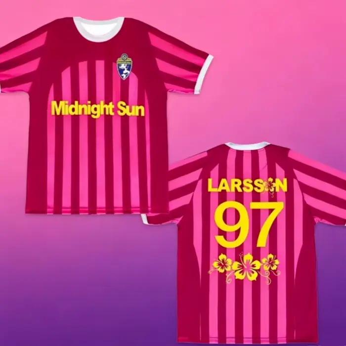 T-shirt de football 3D respirant Zara Larsson Midnight Sun 2026 pour femme