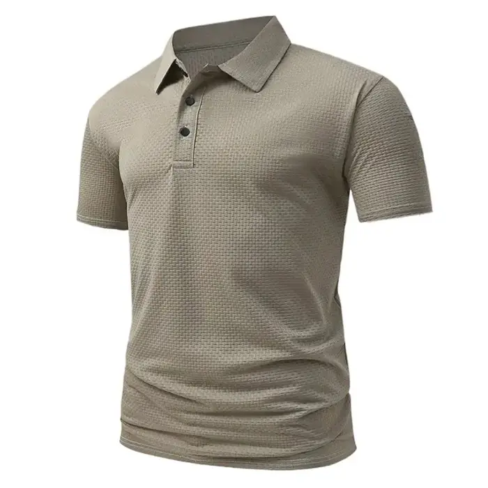 Polo Jacquard Homme – T-shirt d'été respirant