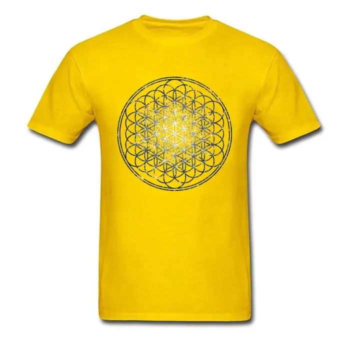 T-shirt mandala en coton pour homme