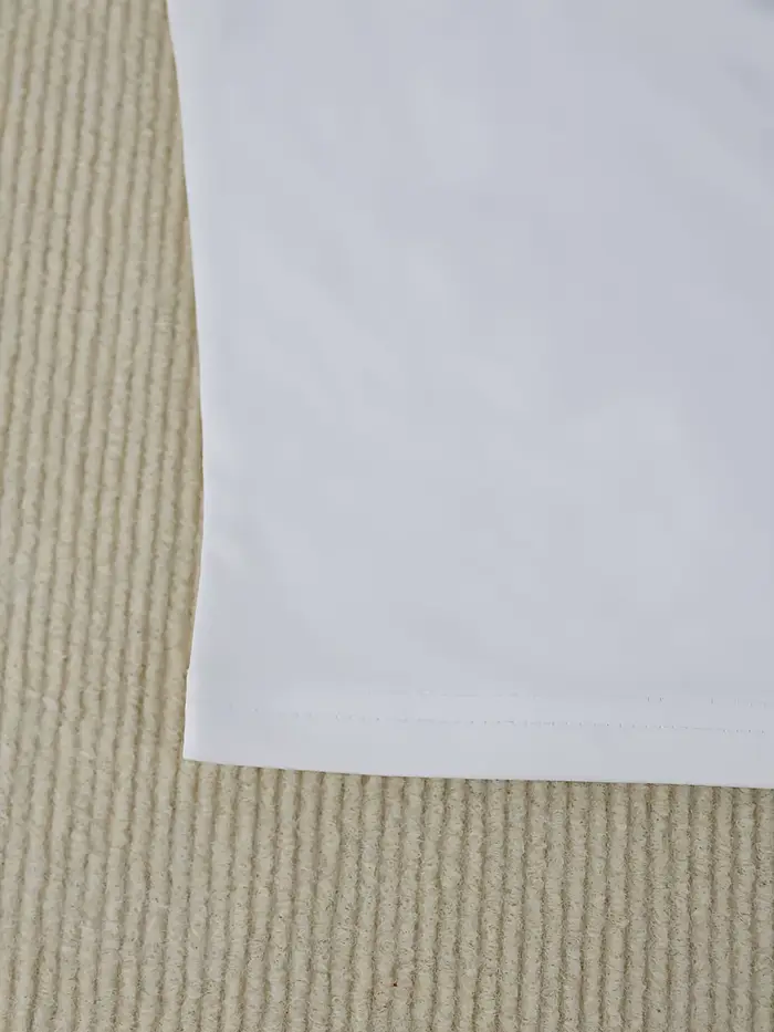 Crop top blanc pour femme avec imprimé pique noire