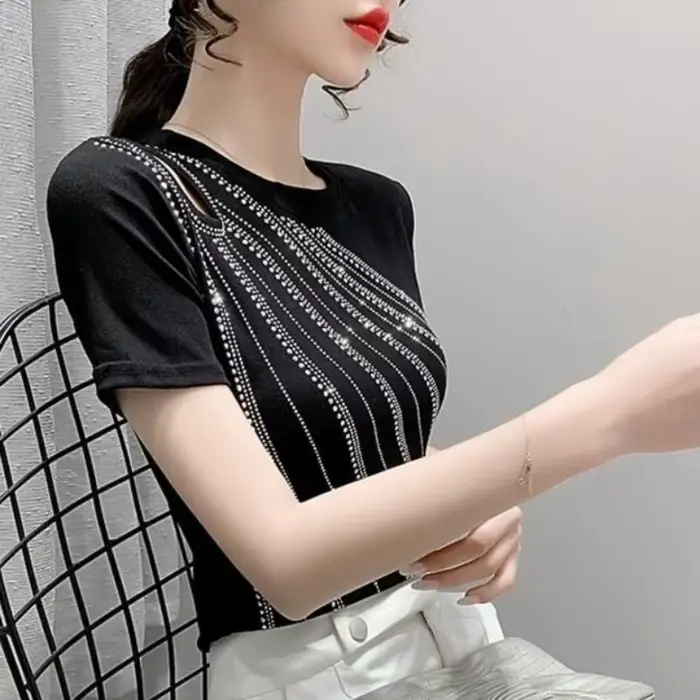 T-shirt à manches courtes pour femme