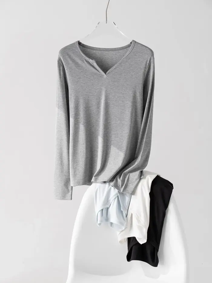 T-shirt uni pour femme