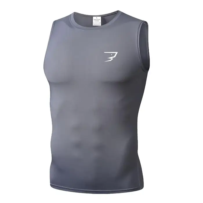 T-shirt de sport pour homme avec motif imprimé, t-shirt sans manches ample, t-shirt de musculation, t-shirt de course en plein air, débardeur de musculation