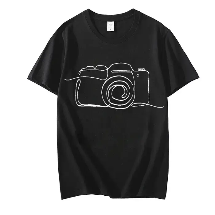 Photographe graphique t dessus de chemise vêtements appareil photo amant t-shirt Homme photographie