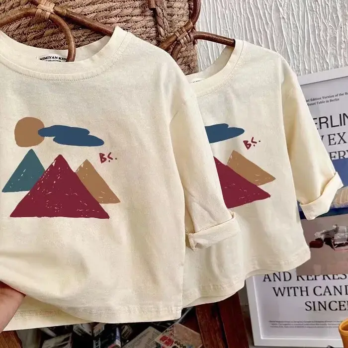 T-shirt à manches longues pour enfants de 2 à 7 ans