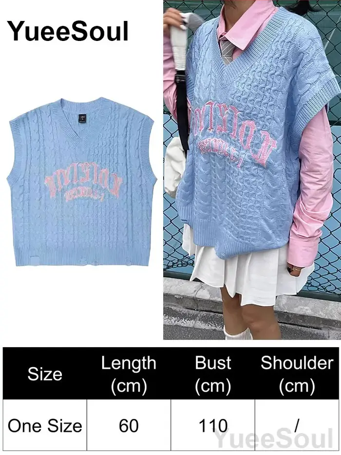 Gilet en tricot bleu pour femmes