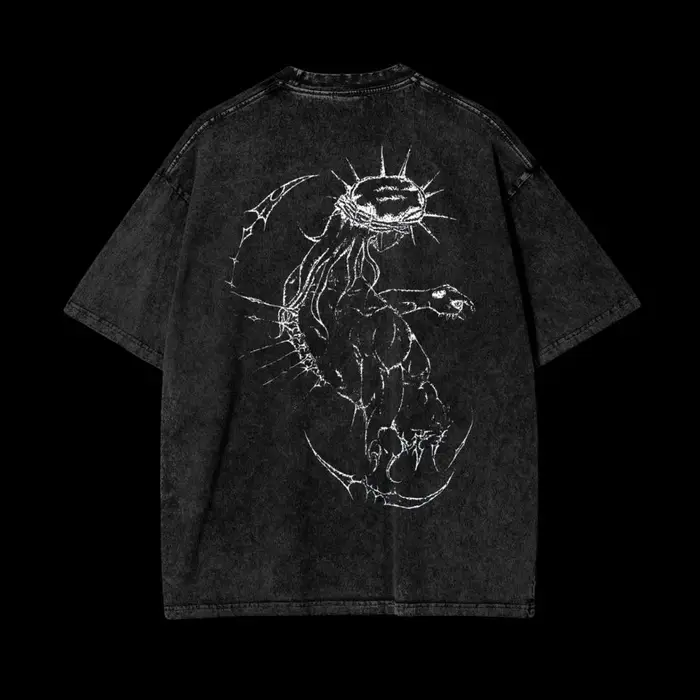 Anime Jojo's Bizarre Adventure jésus imprimé T-shirt hommes haute qualité coton t-shirts rétro lavé