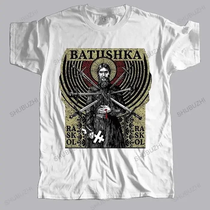 Nouveau arrivé streetwear t-shirts noir été t-shirts Batushka t-shirt coton t-shirt hommes mode d'ét
