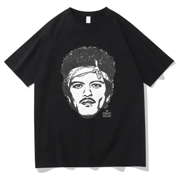 Bruno Mars The Romantic Rose Tee Homme Femme Harajuku T-shirt décontracté à manches courtes col rond