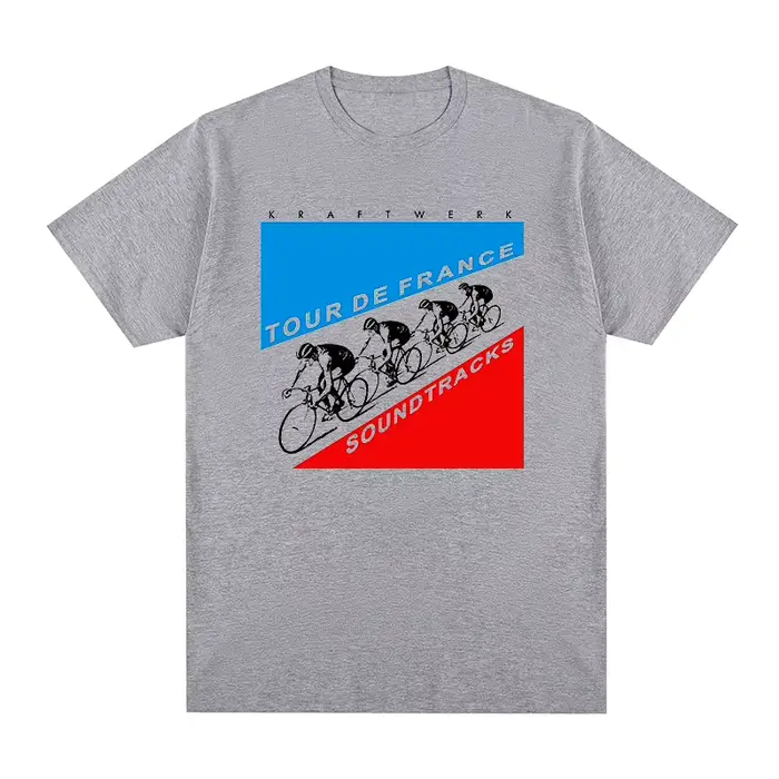 Kraftwerk-T-shirt de groupe électronique allemand Autobahn pour hommes et femmes, en coton, à la mod