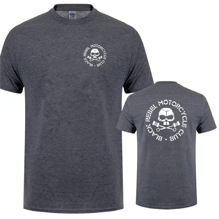 Black Rebel Motorcycle Club T Shirt pour hommes d'été Cool Cotton Short Sleeve MC