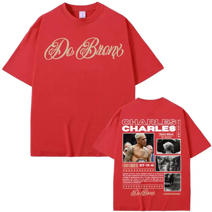 T-shirts imprimés Charles Oliveira Do Bronx pour hommes et femmes