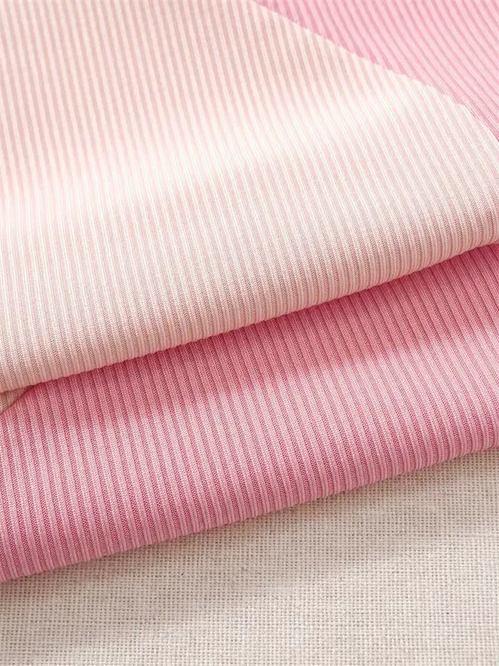 Débardeur rose en tricot côtelé pour femmes
