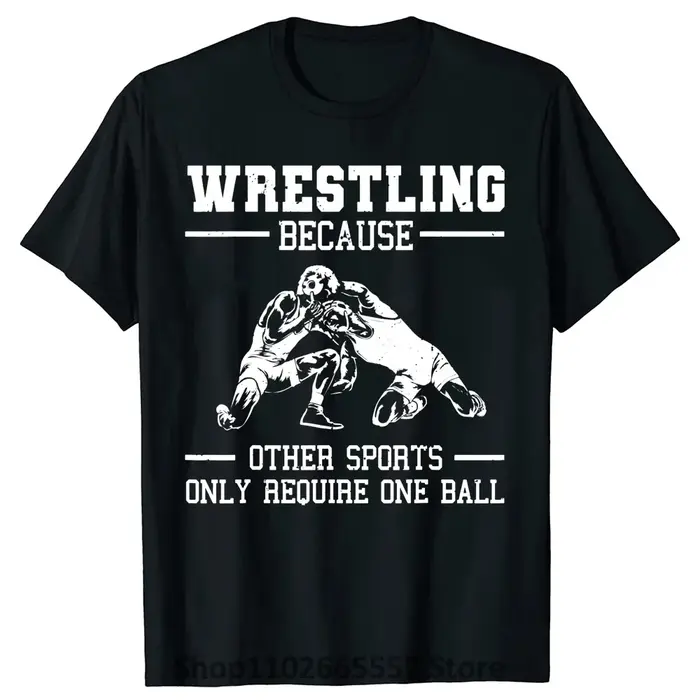 T-shirt de lutte drôle pour hommes