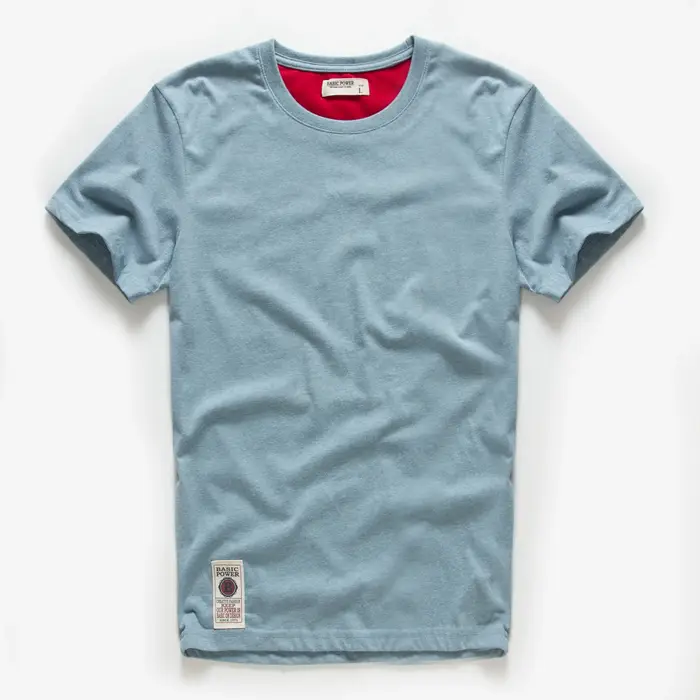 T-shirt homme coton couleur unie