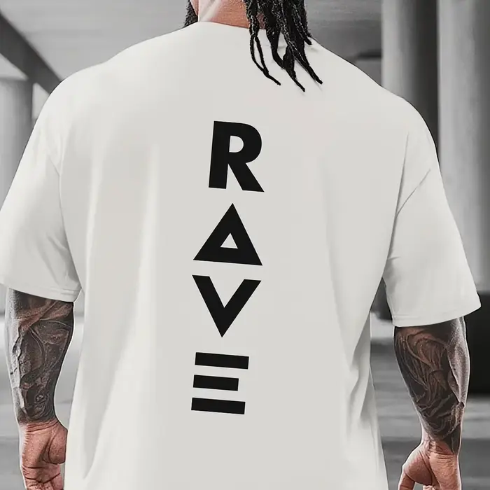 T-shirt minimaliste RAVE pour hommes